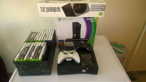 Xbox 360 console with kinect including 20+ games